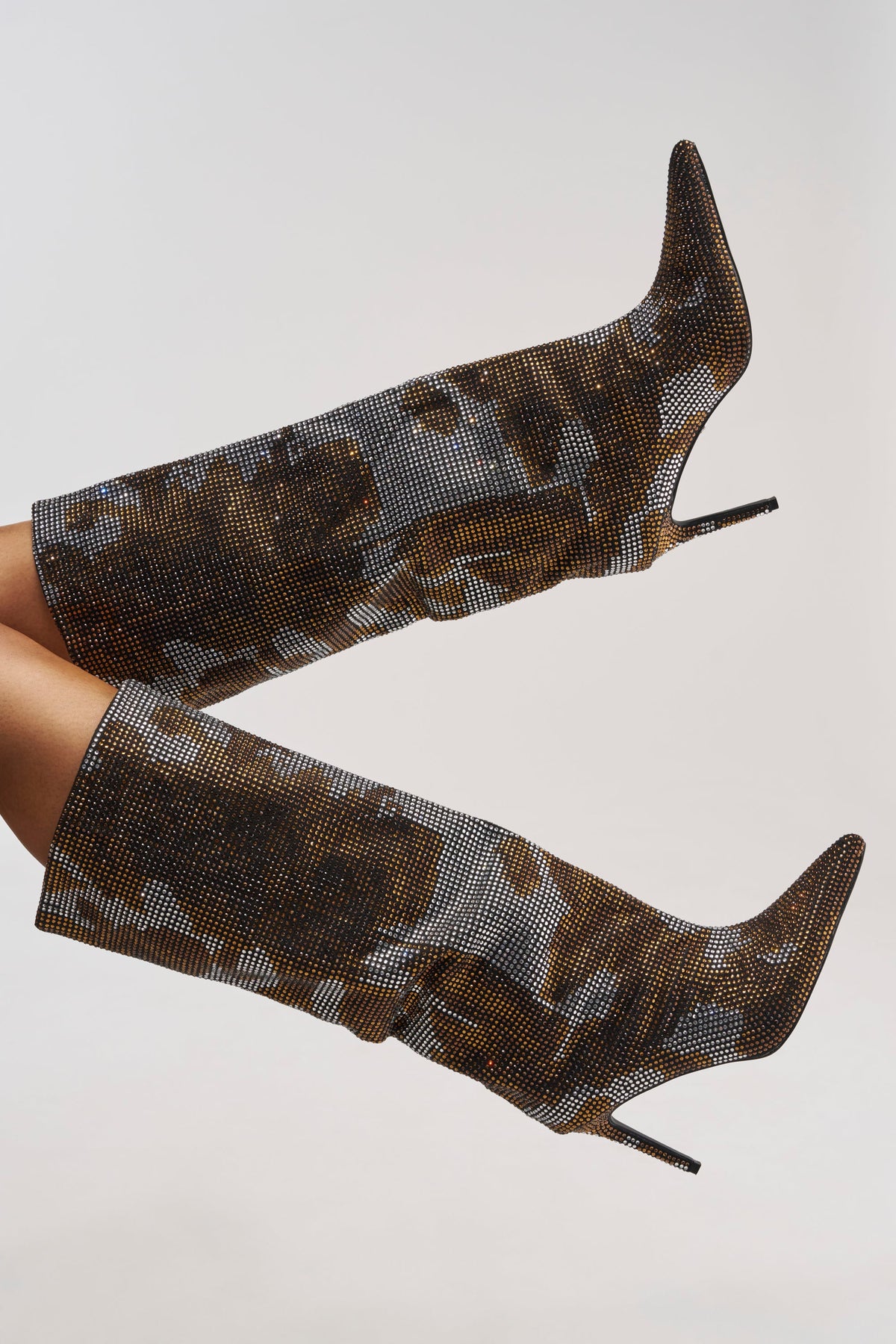 « Talisman » — Bottes à talon stiletto, Bronze