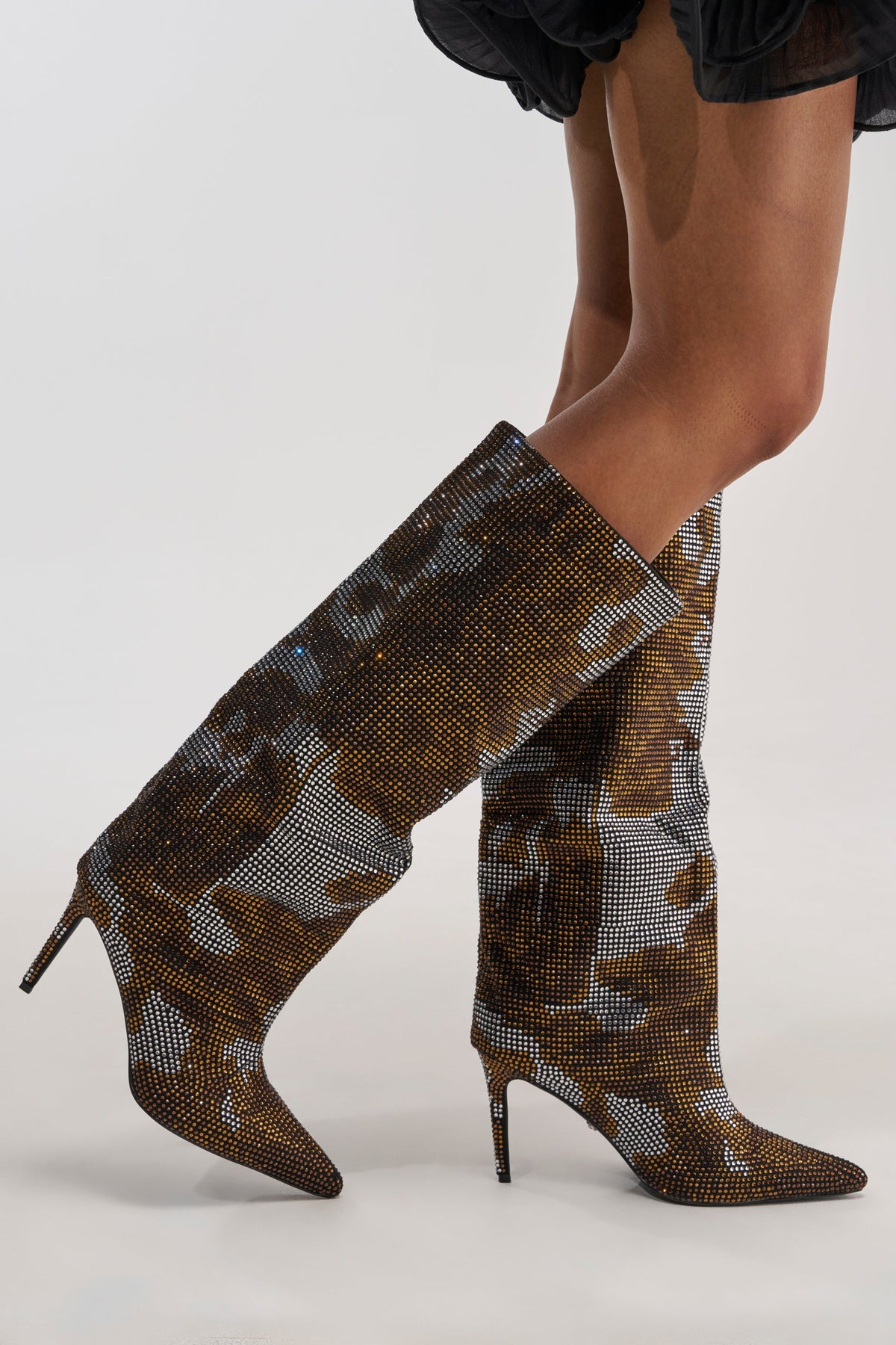 « Talisman » — Bottes à talon stiletto, Bronze