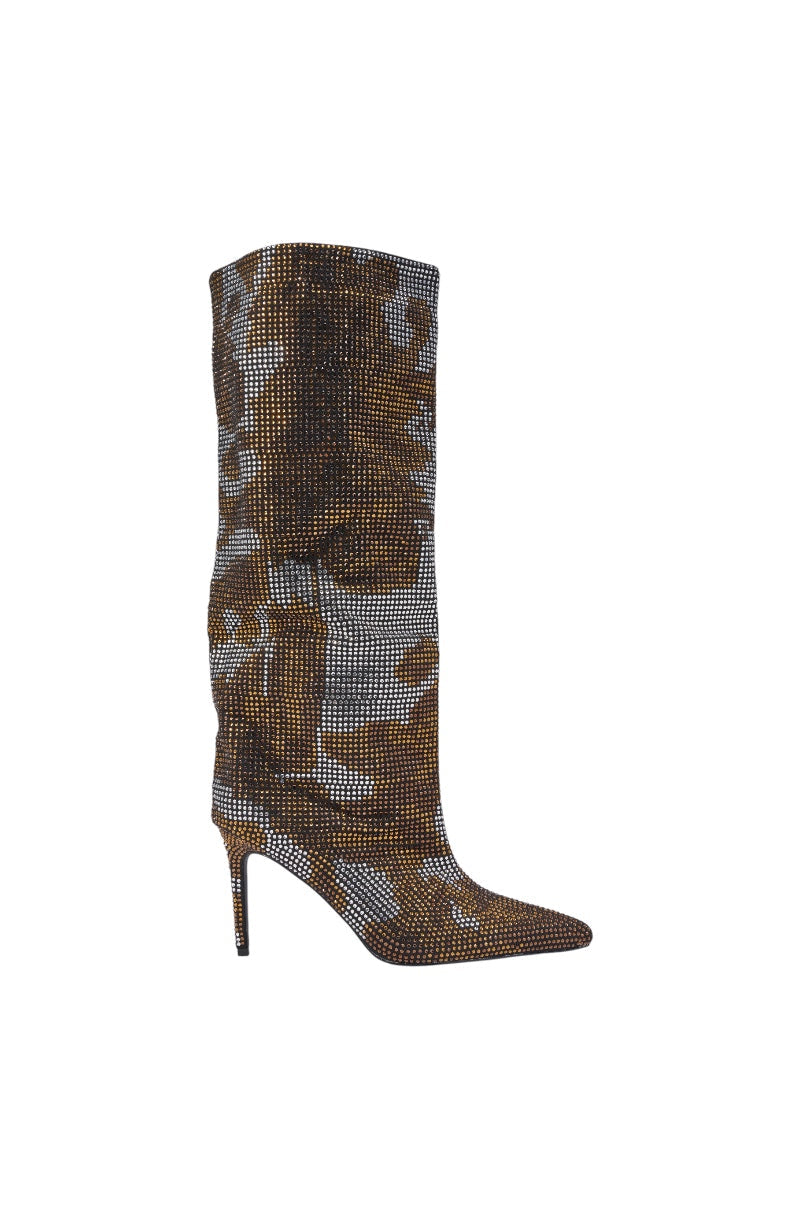 « Talisman » — Bottes à talon stiletto, Bronze