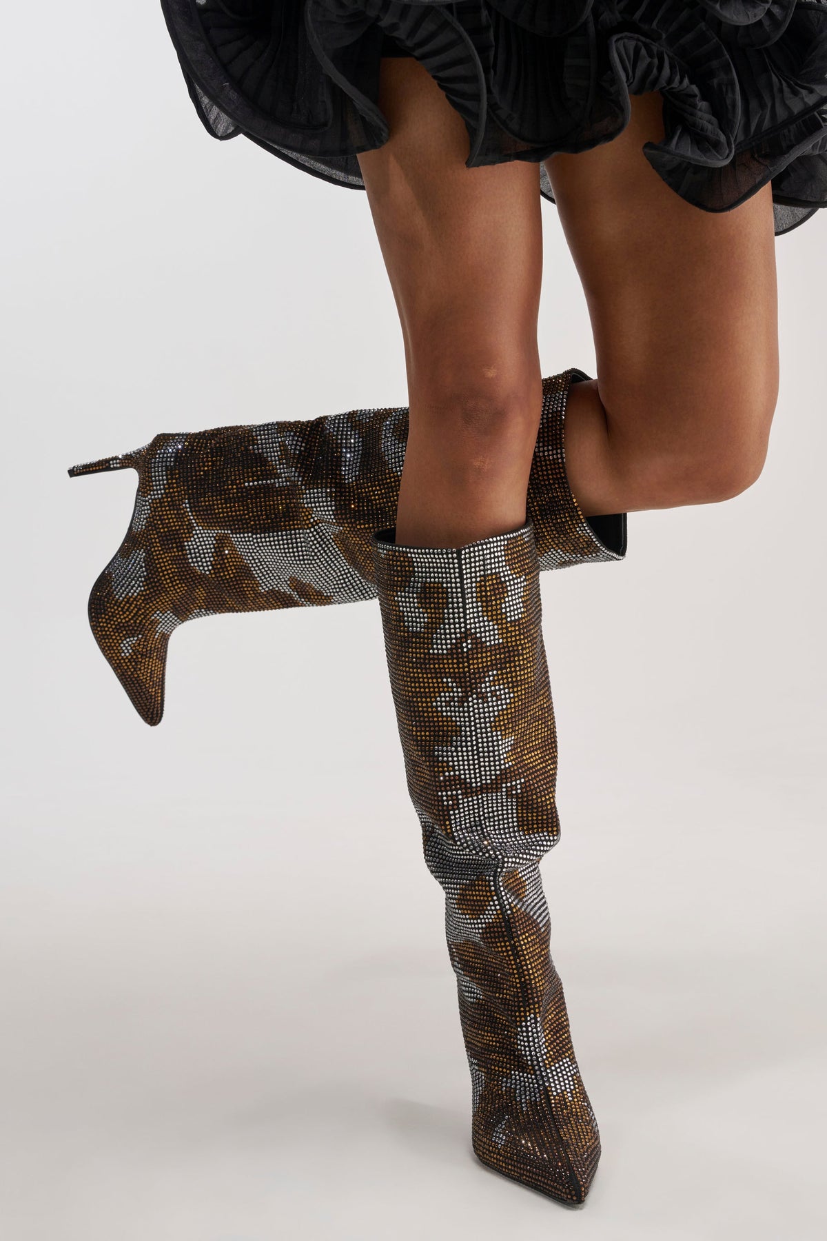 « Talisman » — Bottes à talon stiletto, Bronze