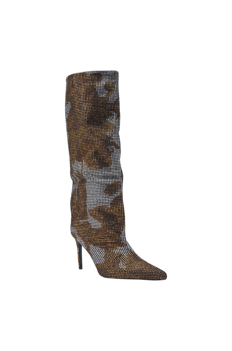 « Talisman » — Bottes à talon stiletto, Bronze