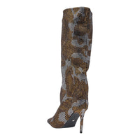 « Talisman » — Bottes à talon stiletto, Bronze