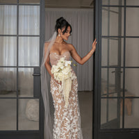 « Éternité » — Robe de Mariée Brodée, Ivoire