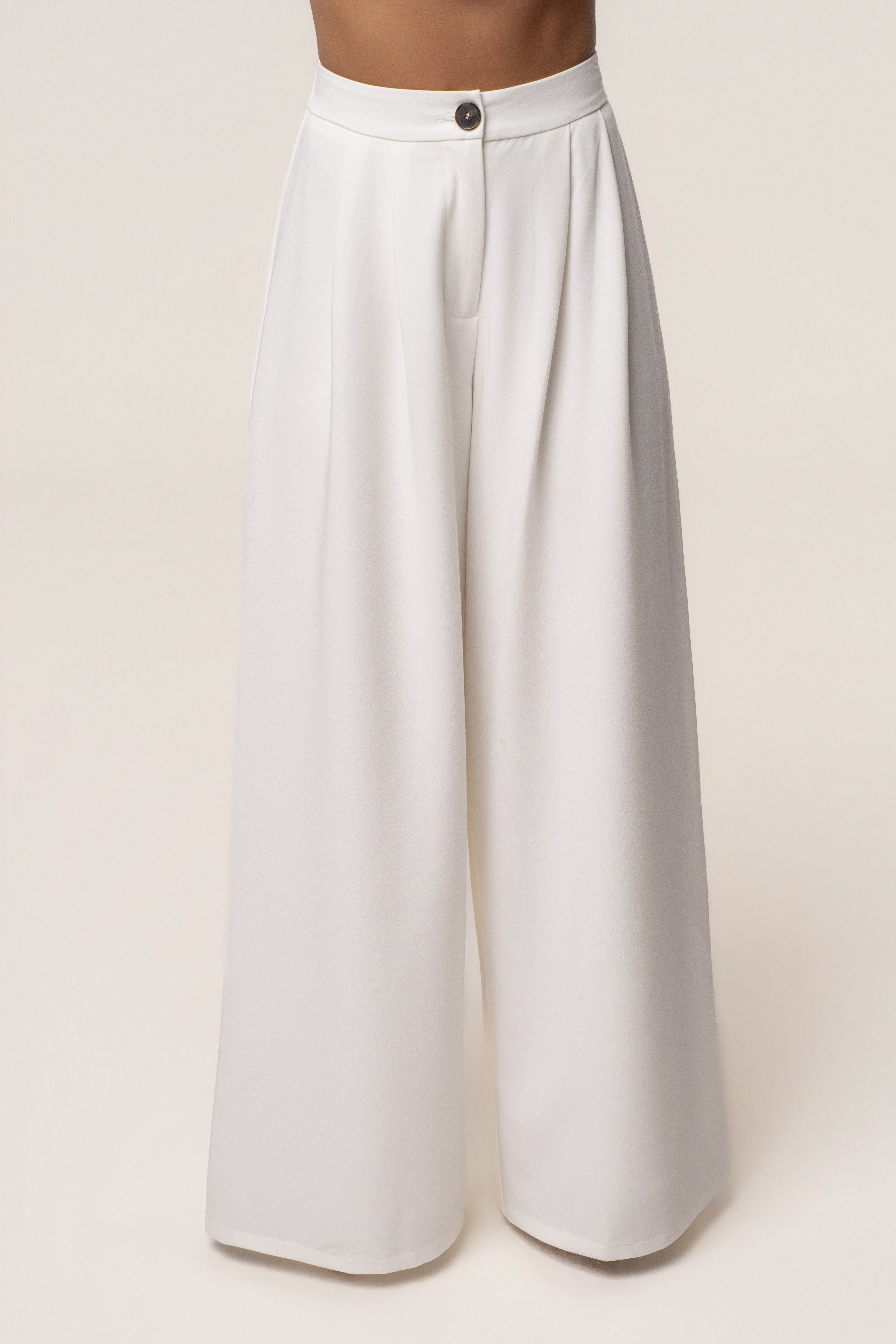 « Costa » — Ensemble Pantalon Tailleur, Blanc