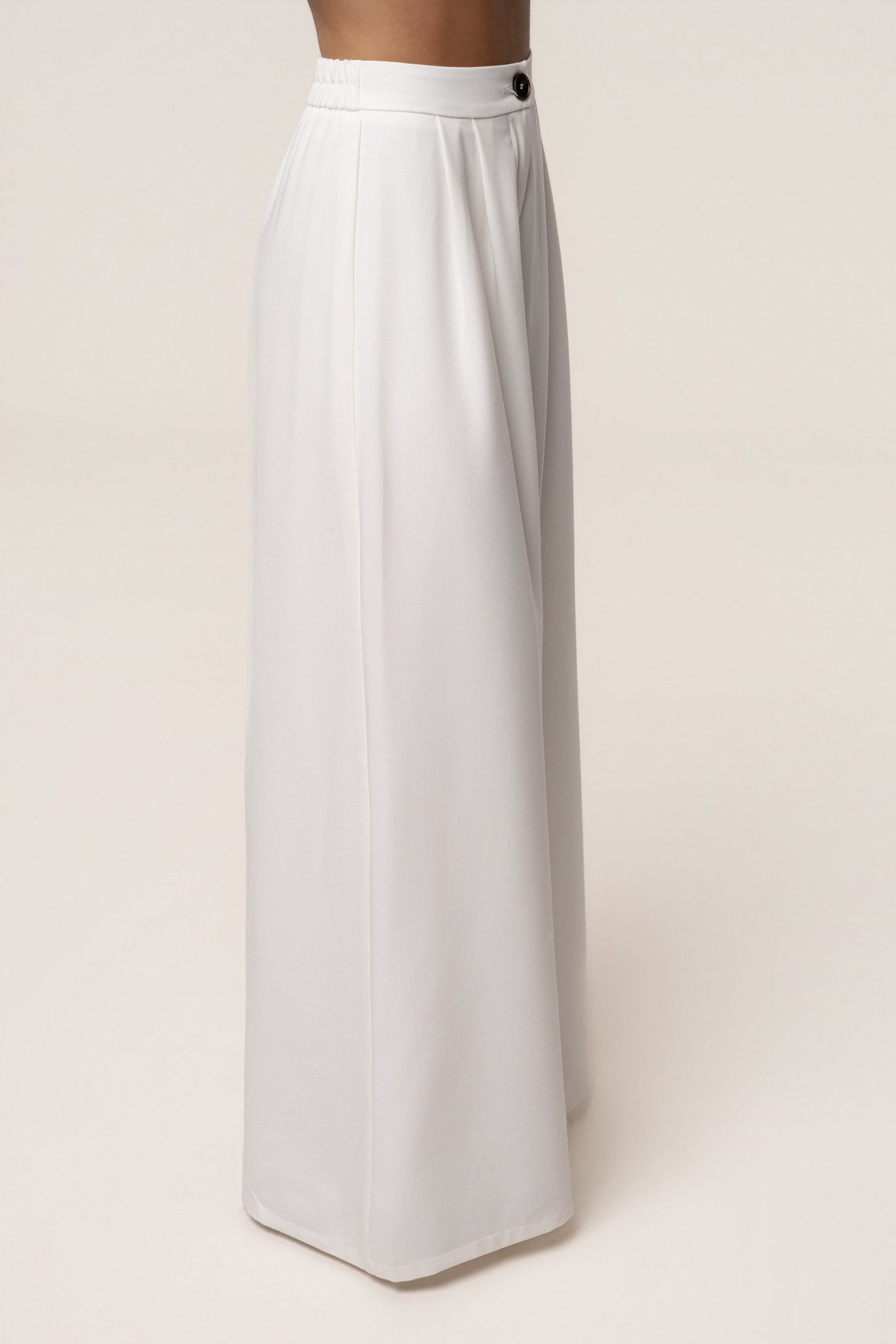 « Costa » — Ensemble Pantalon Tailleur, Blanc