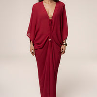 « Jours Sans Fin » — Robe Cache-Maillot Kaftan, Baie