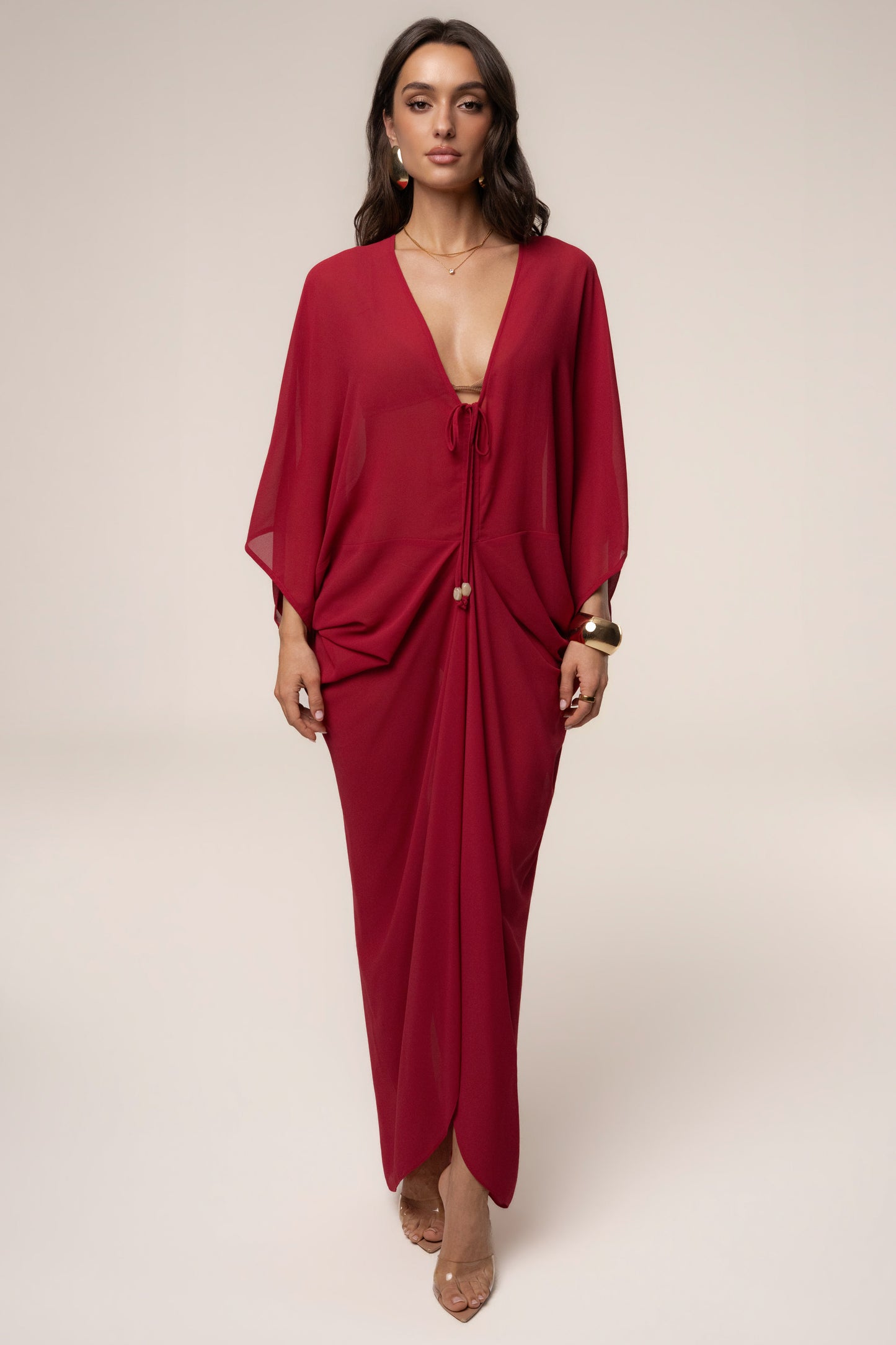 « Jours Sans Fin » — Robe Cache-Maillot Kaftan, Baie