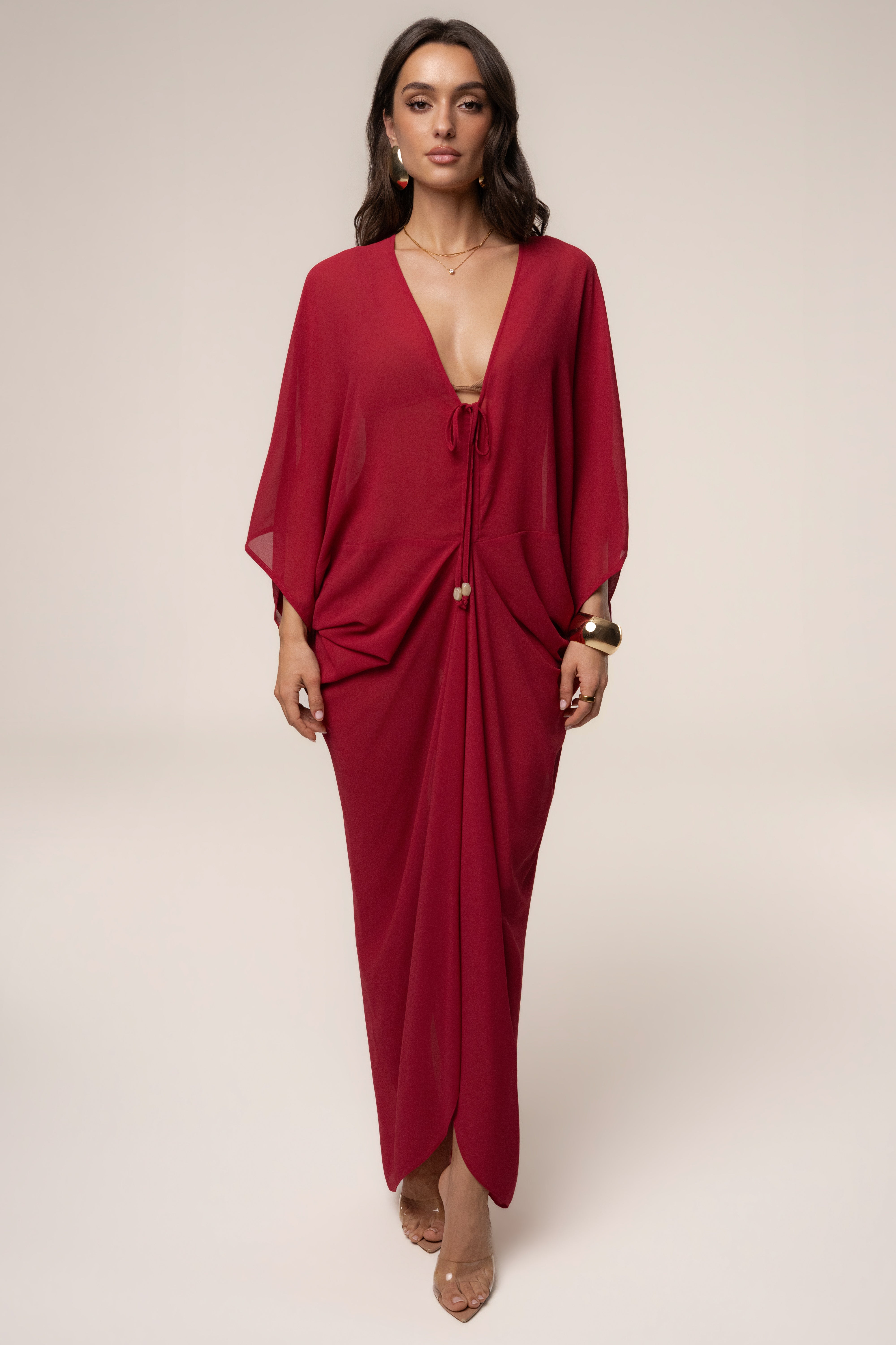 « Jours Sans Fin » — Robe Cache-Maillot Kaftan, Baie