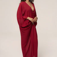 « Jours Sans Fin » — Robe Cache-Maillot Kaftan, Baie