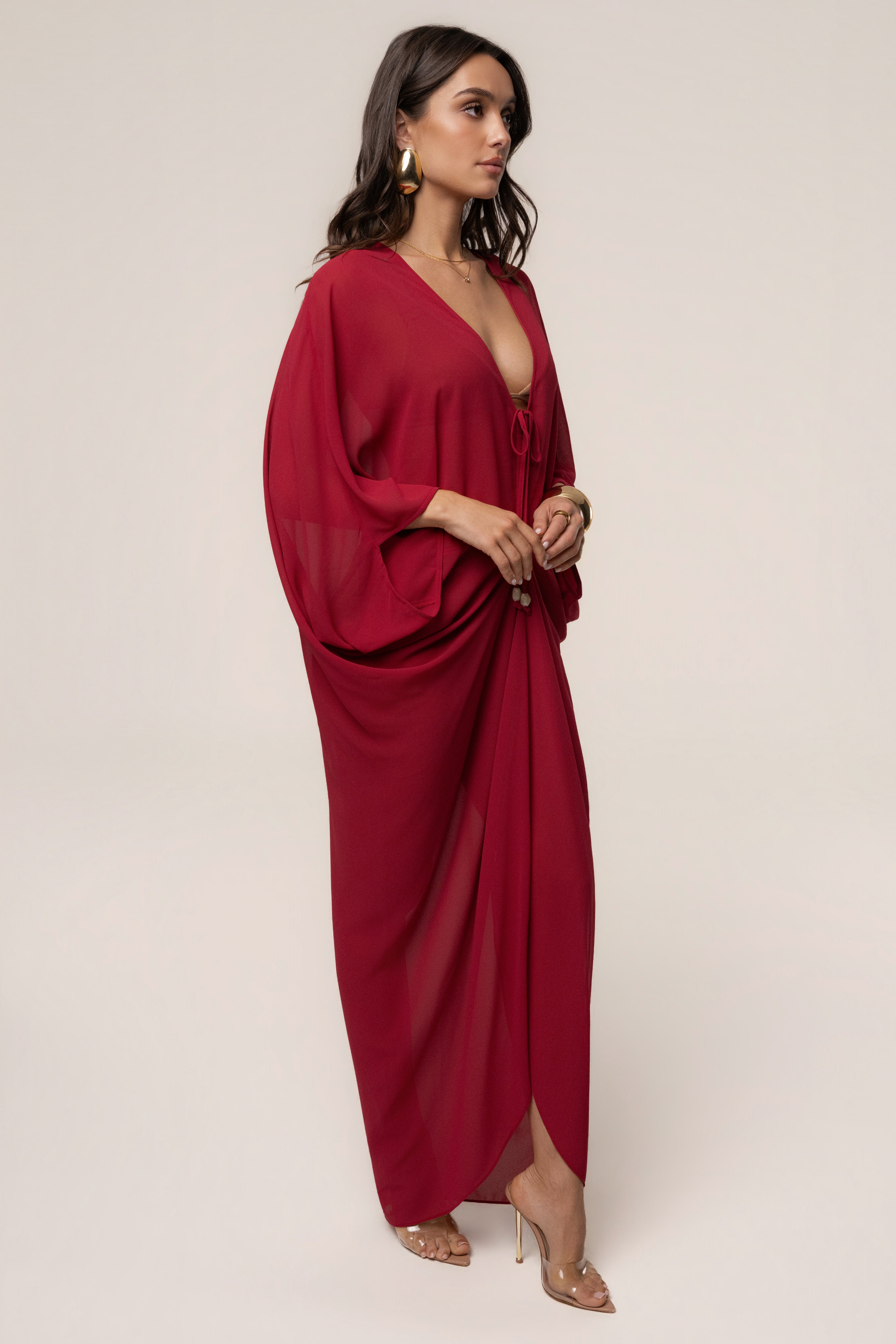 « Jours Sans Fin » — Robe Cache-Maillot Kaftan, Baie