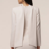 «Voile clair» — robe courte, blanc cassé