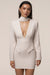 «Voile clair» — robe courte, blanc cassé