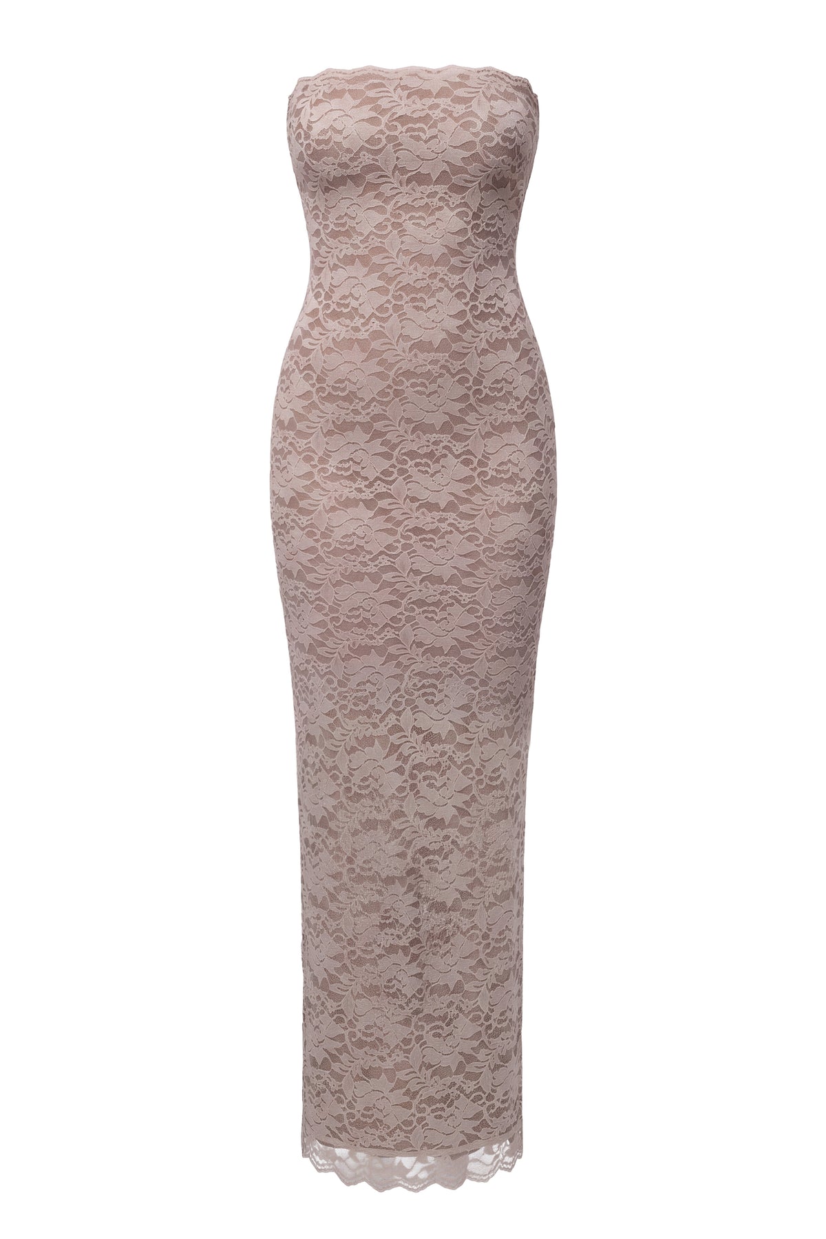 «Lueur de dentelle» — robe longue, crème