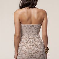 «Lueur de dentelle» — robe longue, crème
