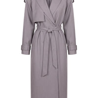 «Trench iconique» — trench long, gris