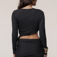 «Brise côtière» — robe mini, noire