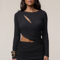 «Brise côtière» — robe mini, noire