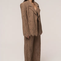 « Dentelle Désirée » — Blazer, Fauve