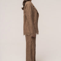 « Dentelle Désirée » — Blazer, Fauve