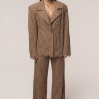 « Dentelle Désirée » — Blazer, Fauve