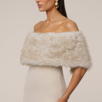 «Éclat givré» — robe longue, taupe.