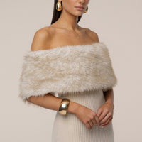 «Éclat givré» — robe longue, taupe.
