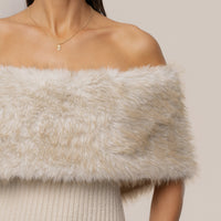 «Éclat givré» — robe longue, taupe.