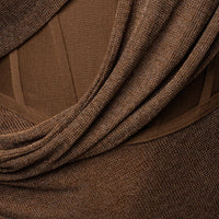 «Cuivre lumineux» — robe longue, bronze métallisée
