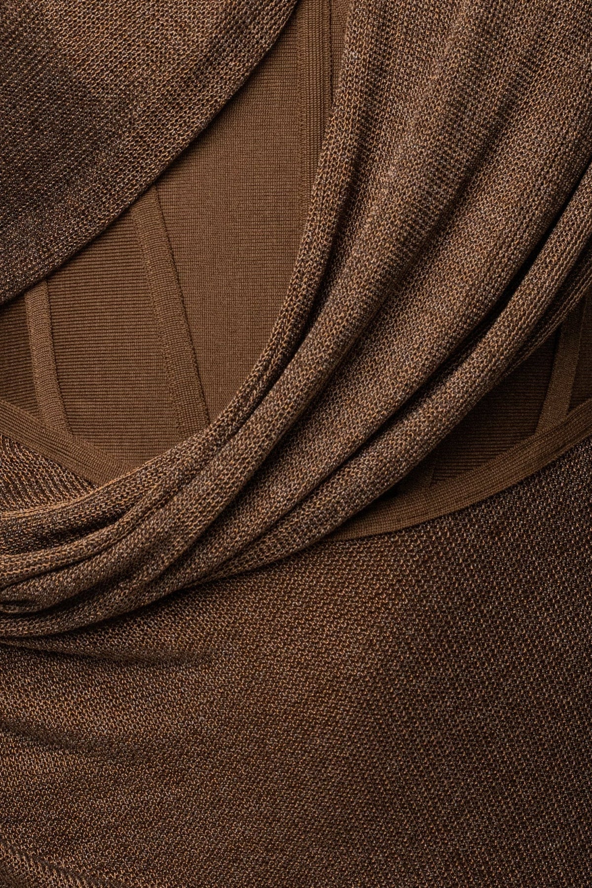 «Cuivre lumineux» — robe longue, bronze métallisée