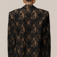 « Dentelle Désirée » — Blazer, Noir