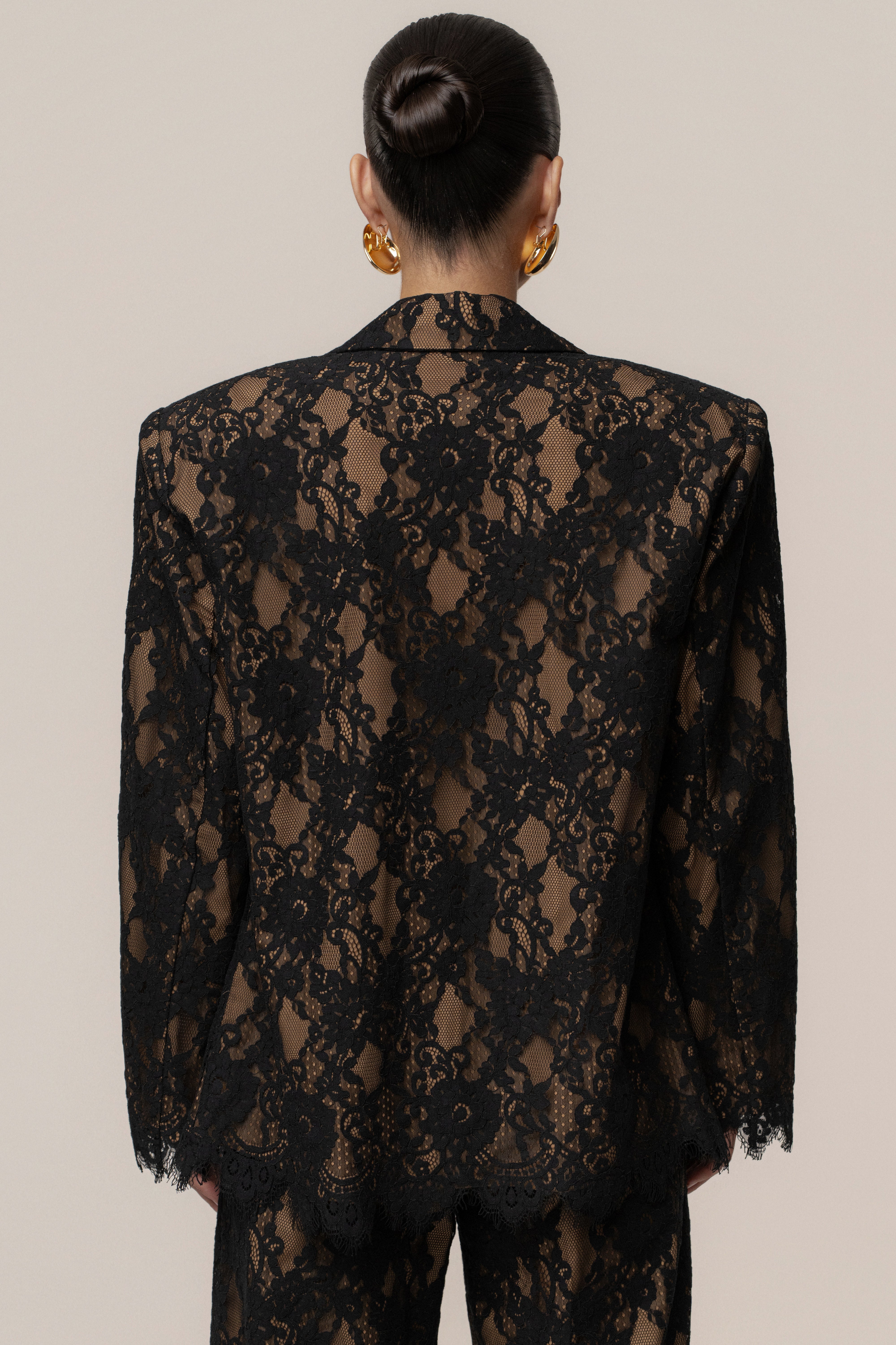 « Dentelle Désirée » — Blazer, Noir