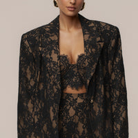 « Dentelle Désirée » — Blazer, Noir