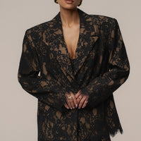 « Dentelle Désirée » — Blazer, Noir