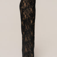 « Étreinte Éternelle » — Pantalon en Dentelle, Noir