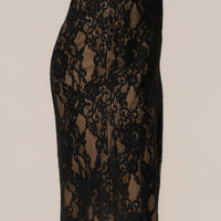 « Étreinte Éternelle » — Pantalon en Dentelle, Noir