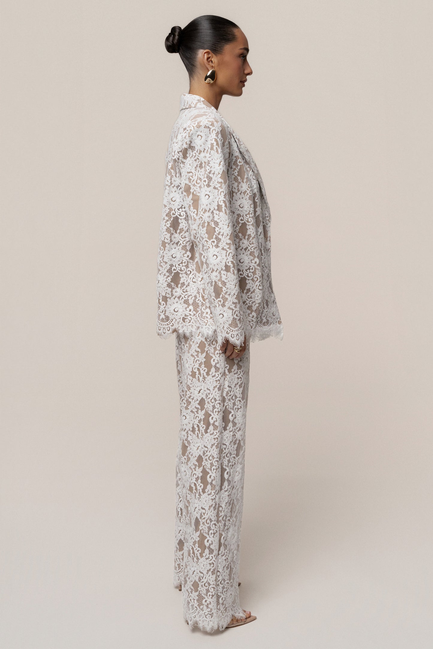 « Dentelle Désirée » — Blazer, Blanc