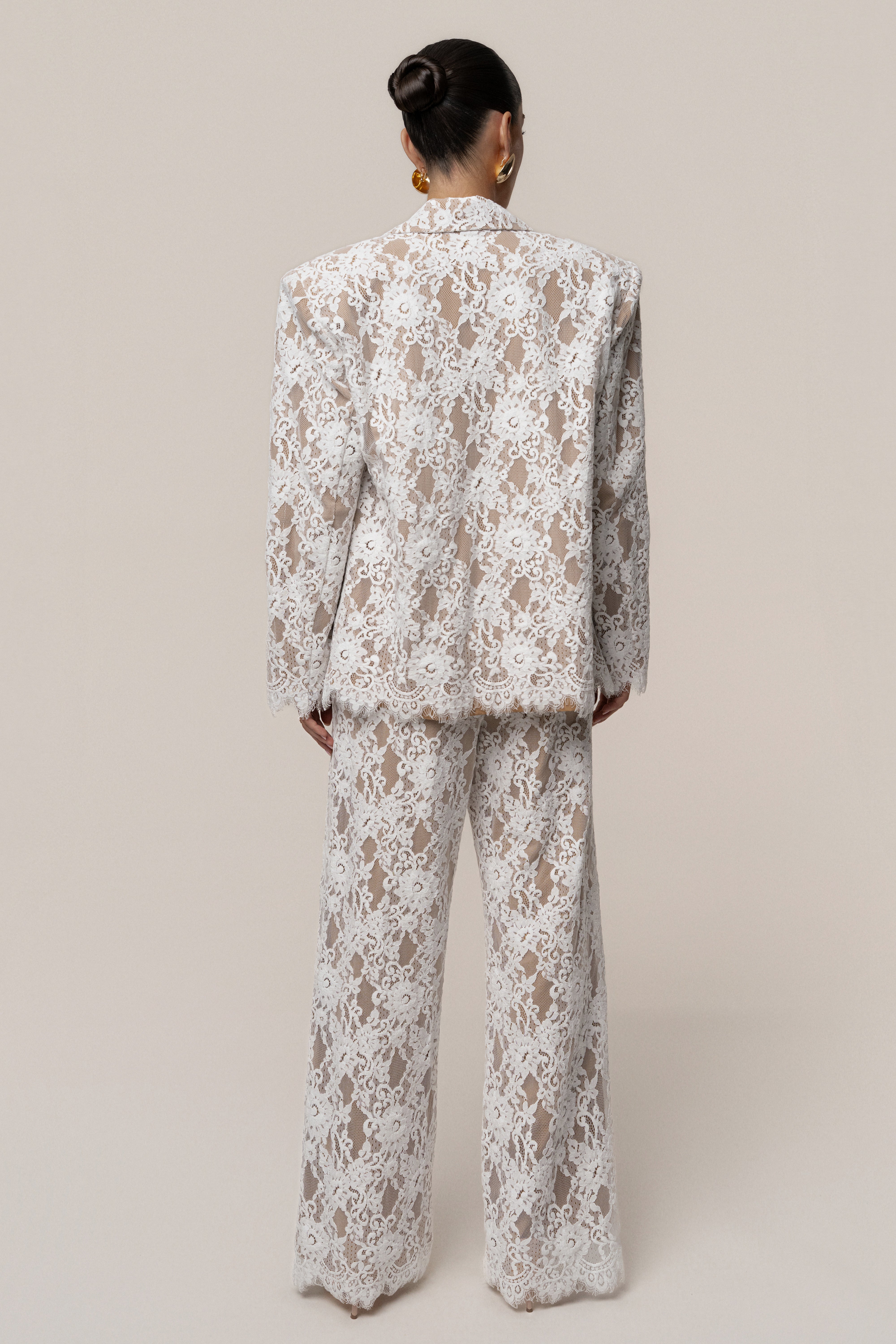 « Dentelle Désirée » — Blazer, Blanc