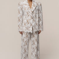 « Dentelle Désirée » — Blazer, Blanc
