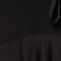 « Amalia » — Robe Longue Satinée, Noir