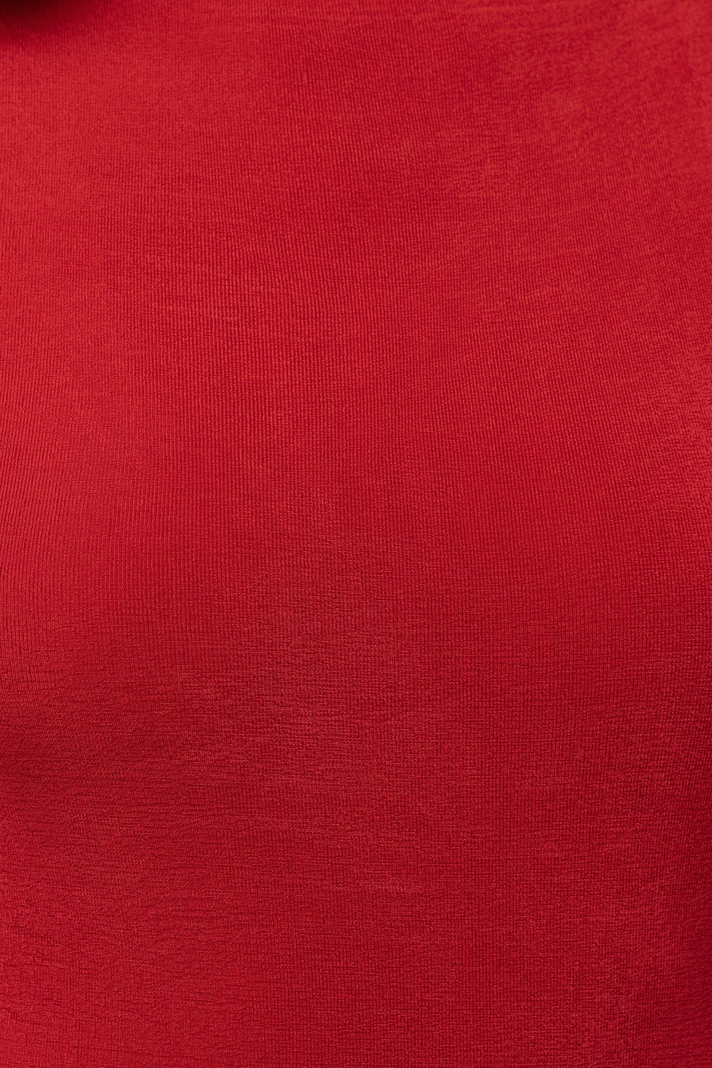 « Dernière Lueur » — Robe Midi Froncée à Fente, Rouge