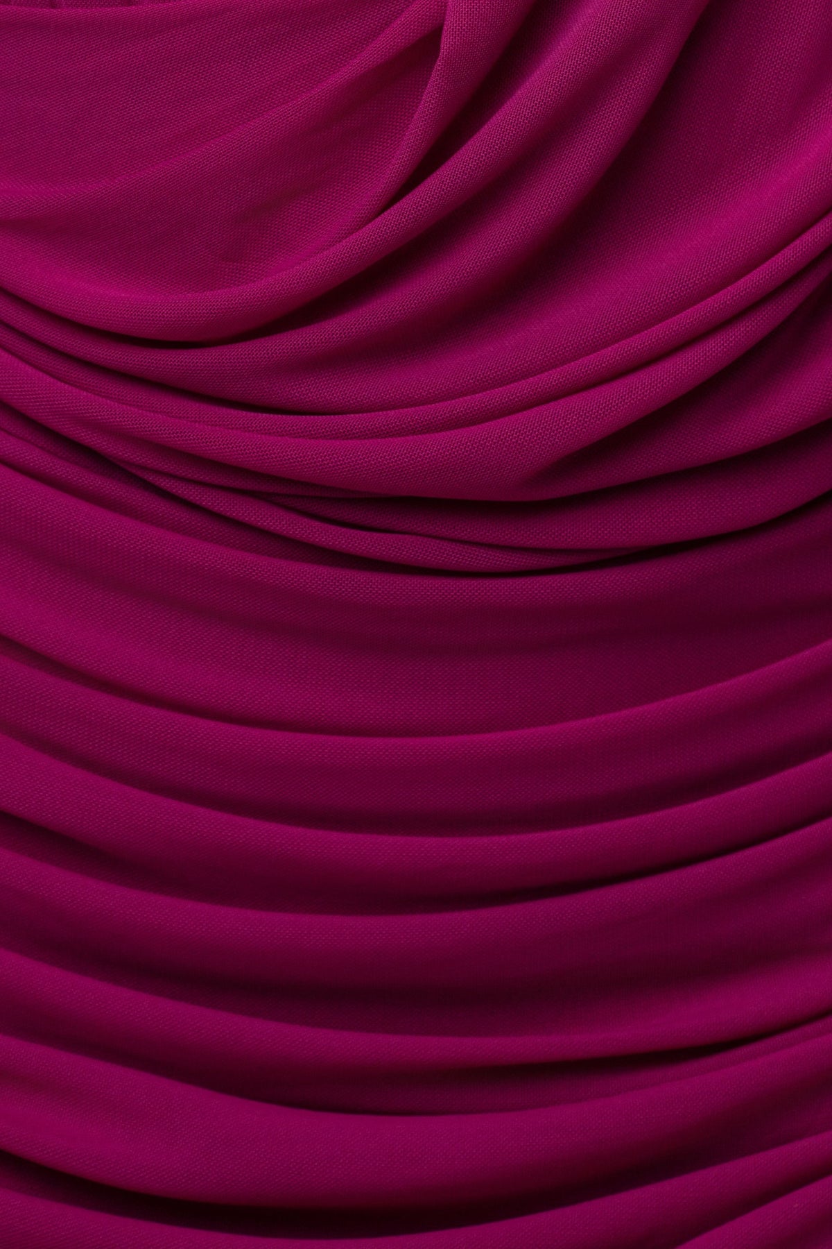 « Heure Tardive » — Robe Courte Plongeante Dos Nu, Fuchsia