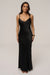 « Promesse Satinée » — Robe Longue, Noir