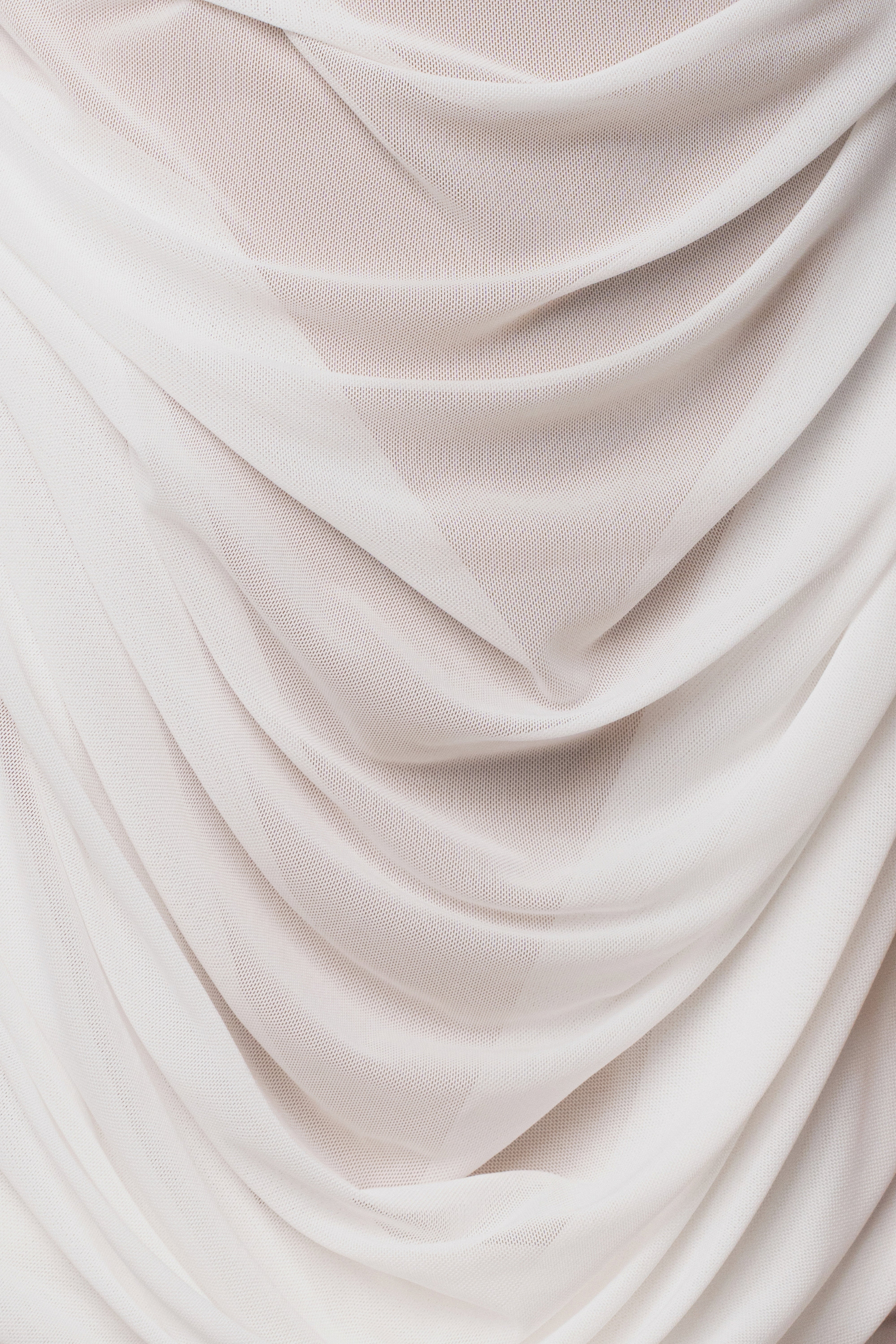 « Isla » — Robe Courte en Maille, Ivoire