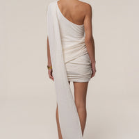 « Muse Nocturne » — Robe Courte, Ivoire