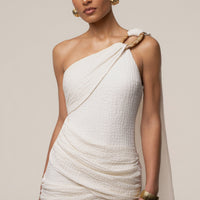 « Muse Nocturne » — Robe Courte, Ivoire