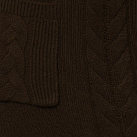 «Douceur Automnale» — robe côtelée, chocolat.