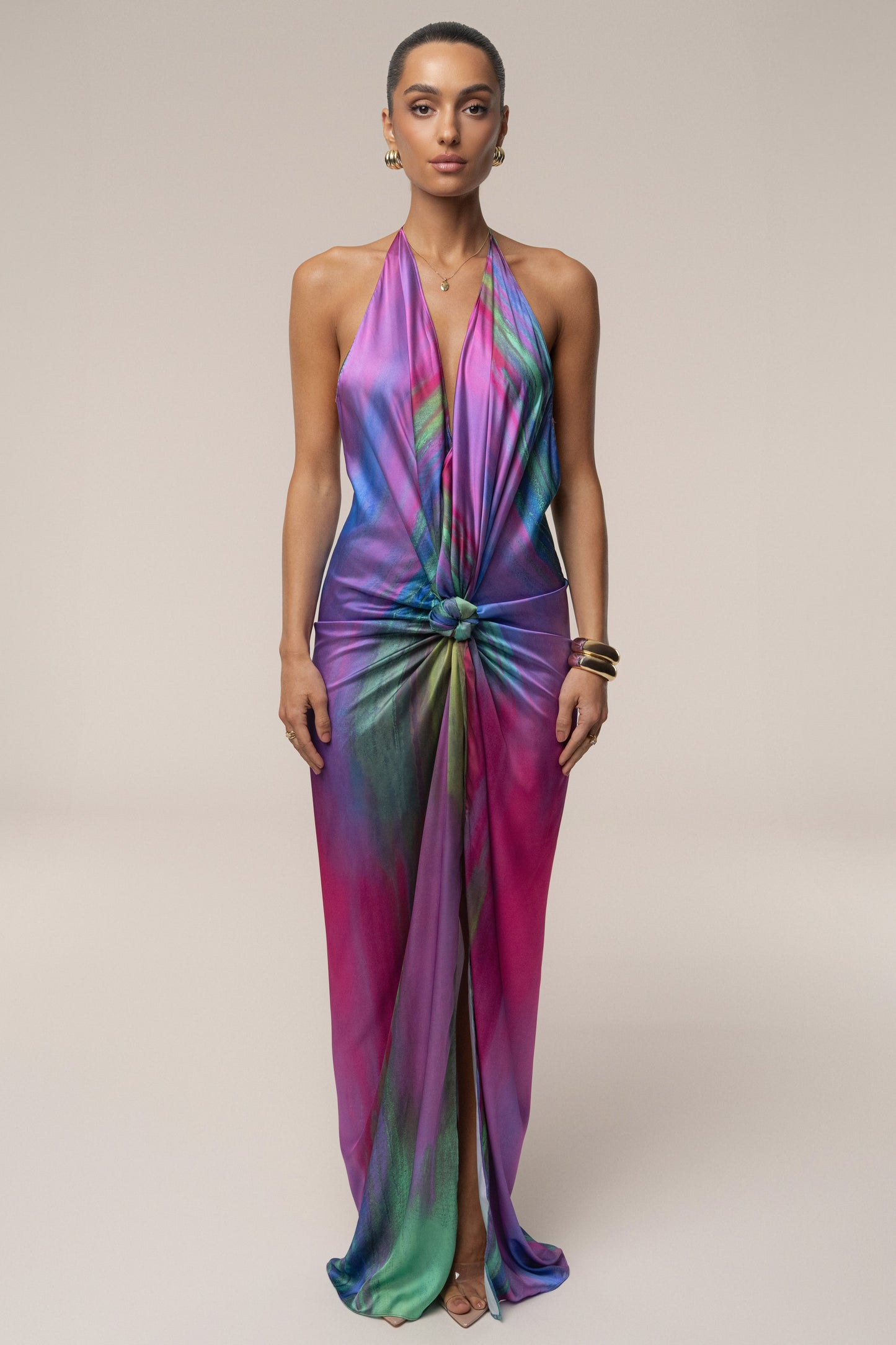 « Songe d'Été » — Robe Longue Tie & Dye, Multicolore