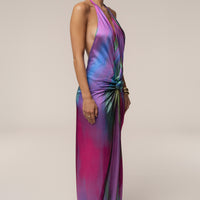 « Songe d'Été » — Robe Longue Tie & Dye, Multicolore