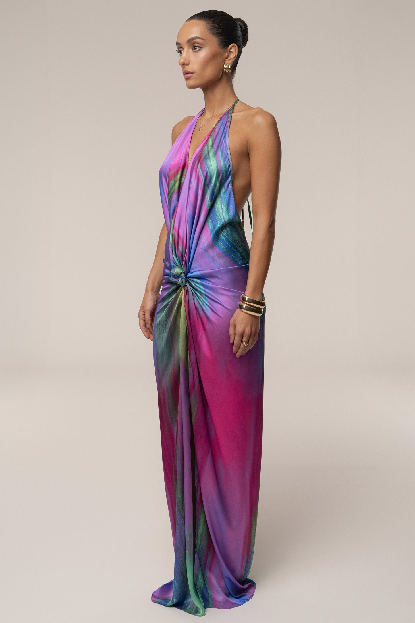 « Songe d'Été » — Robe Longue Tie & Dye, Multicolore