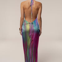 « Songe d'Été » — Robe Longue Tie & Dye, Multicolore